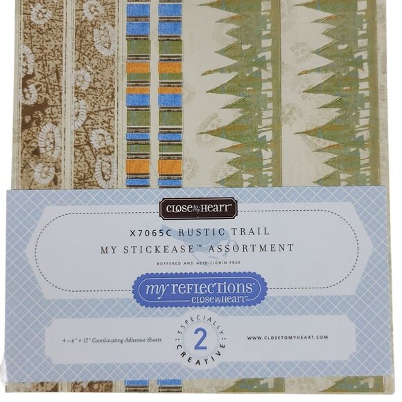 Close to My Heart Reflections Stickease X7065C Rustic Trail Fishing Outdoors NEW - Picture 2 of 7